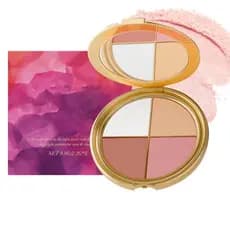 Paleta para Olhos e Bochechas - Maquiagem com Sombra e Iluminador, Paleta de Iluminador Facial para Mulheres, Blush Mult