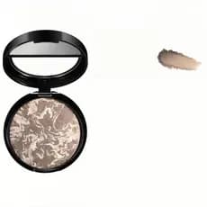 Pó Compacto Fixador de Maquiagem, Pó Corretor de Cor Iluminador, Base Compacta Natural, Suave, Leve e com Controle de Ol