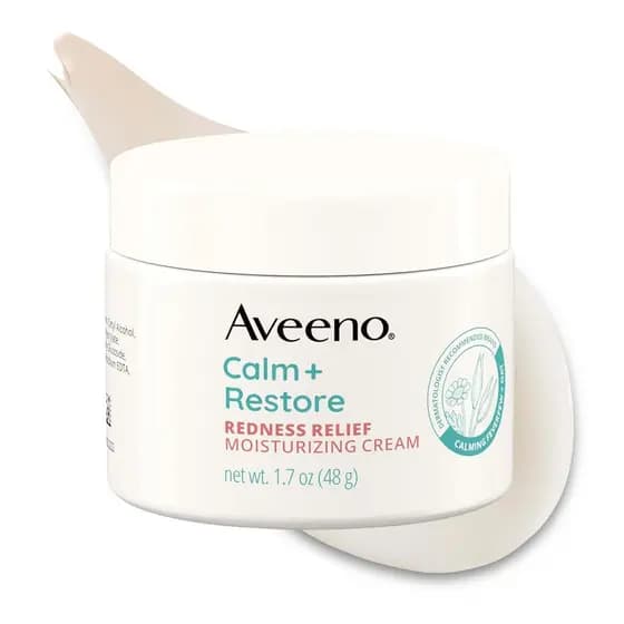 Creme Hidratante Facial Aveeno Calm + Restore Redness Relief, Hidratante Facial Não Comedogênico com Ceramida e Vitamina