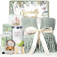 Presentes de Aniversário para Mulheres, Cesta de Presentes de Cuidado Pessoal para Mulheres, Presentes de "Pensando em V