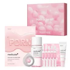 Kit de Teste de PDRN de DNA de Salmão Medicube |   Conjunto Mini de Cuidados com a Pele Glass Glow com Tônico, Sérum e M