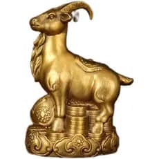 LL-12801715 Ornamentos de zodíaco em latão estilo chinês FENGSHUI, Latão Durável, Decoração Feng Shui para Qualquer Ocas