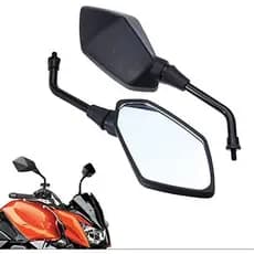 MT252-020-BK Espelhos Retrovisores Esquerdo e Direito Pretos Compatíveis com Kawasaki Z1000 Z750 Versys KLE 650 ZRX1100