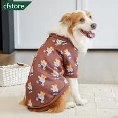 CFSTORE 7.5-45kg Moda Urso Cão De Estimação Gato Camiseta Puro Algodão Roupas Para Cães Buldogue Francês Grandes Macio R