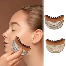 Escova Facial Portátil para Modelagem Linfática, Escova Facial Multifuncional para Redução do Inchaço da Mandíbula e