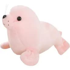 Adorável Bonito zhidiloveyou Selo De Pelúcia Animal Rosa Brinquedo Travesseiro Boneca Kawaii Para Crianças , 9 Polegadas