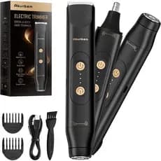 Aparador de pelos Akunbem para virilha e corpo masculino, aparador de pelos íntimos feminino, aparador elétrico para áre