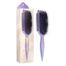 Escova Bounce Curl Volume EdgeLift - Escova para Cabelos Cacheados para Volume na Raiz e Definição - Roxa SLGY