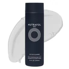 Shampoo e Condicionador 2 em 1 Nutrafol para Homens, Limpa, Hidrata, Desobstrui os Poros, Melhora o Volume e a Força do