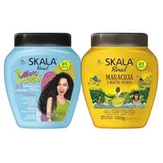 AWEGOO SKALA Hair Type 3ABC - Mais Cachos & Passion Fruit Combo - Hidrata os Cachos, Elimina o Frizz, Para Cabelos Cache