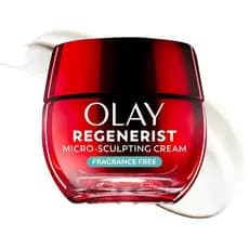 Hidratante Facial Olay, Creme Micro-Esculpente Regenerist para Mulheres, Sem Fragrância - Antienvelhecimento, Antirrugas