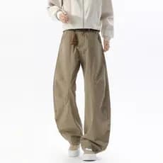 Americano Retro desconstrução costura Machete macacão masculino primavera rua Wear calças casuais retas