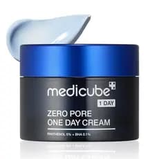 Medicube Zero Pore One-Day Cream 1.69 fl oz - Reduz visivelmente os poros, controla o excesso de oleosidade - Creme refi