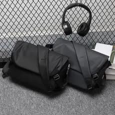 Nova Bolsa Mensageiro 2026, Bolsa Masculina Moderna, Bolsa de Ombro Fashion, Bolsa Transversal Funcional, Bolsa Multifun