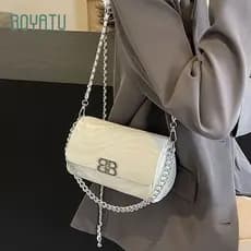 Bosli High-End estilo ocidental pequena bolsa senhoras novo estilo All-Match nicho mensageiro saco corrente bolsa de omb