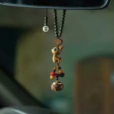 Aromatizador de Ar para Carro em Forma de Cervo Fofo de Sândalo, Pendente para Carro para Homens, Difusor de Incenso de