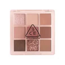 Paleta de Sombras Multi-Eye 3CE Transparente Quente e Frio # Algumas Sombras de Olhos DEF 9 Colors Peal Glow Staylenanda