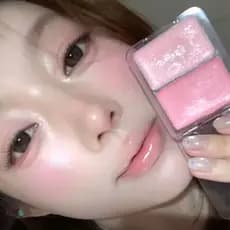 [Presente grátis] Pele luminosa Deus da Água Estilo Coreano!Brilho de água de ajuste duplo Blush creme alto brilho expan
