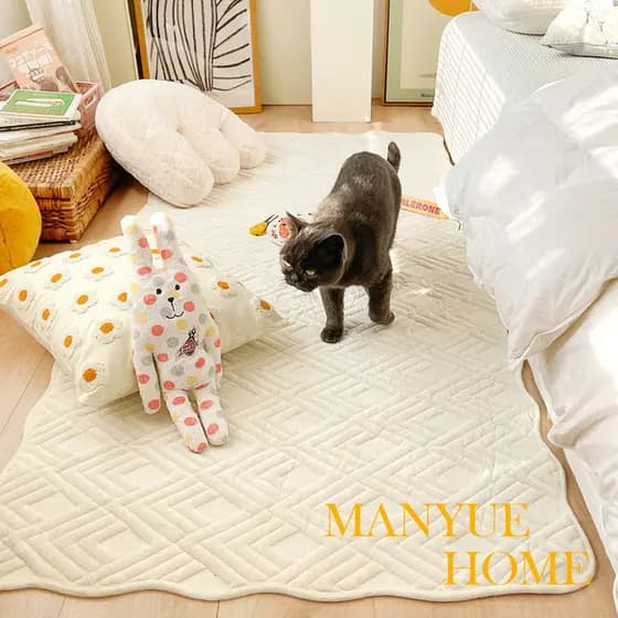 [Novo produto] Nordic ins tapete de pelúcia quarto tapete de cabeceira sala de estar simples rastejando Tatami tapete