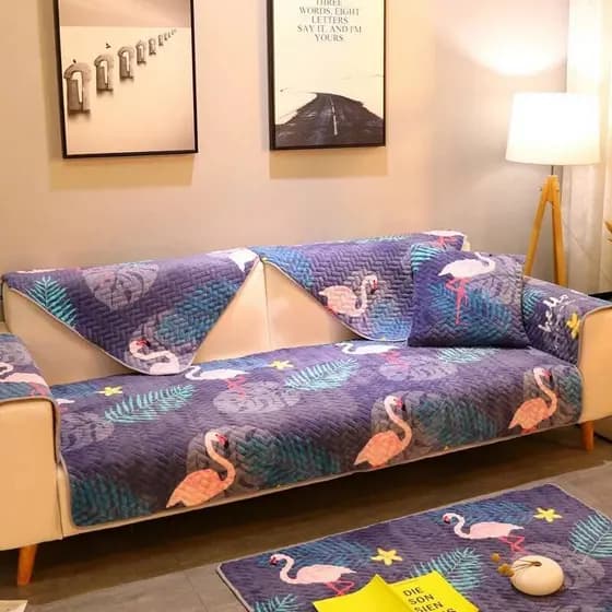 [Novo produto] Almofada de sofá de inverno de pelúcia Four Seasons Almofada antiderrapante de tecido Universal Simples M