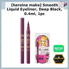 [heroine make] Delineador Líquido Suave , Preto Profundo , 0.4 Ml , 1 Unidade/Coreano/Aplicador De Precisão Da KoreanSel