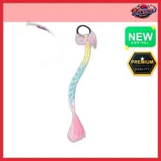 [daiso] Laço De Cabelo Com Extensão Trançado Gradiente , n/a , 1 Unidade/Coreana Da KoreanSelect
