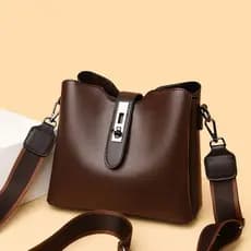 Bolsa bucket autêntica de estilo clássico e grande capacidade, elegante e casual, versátil e popular como bolsa de ombro