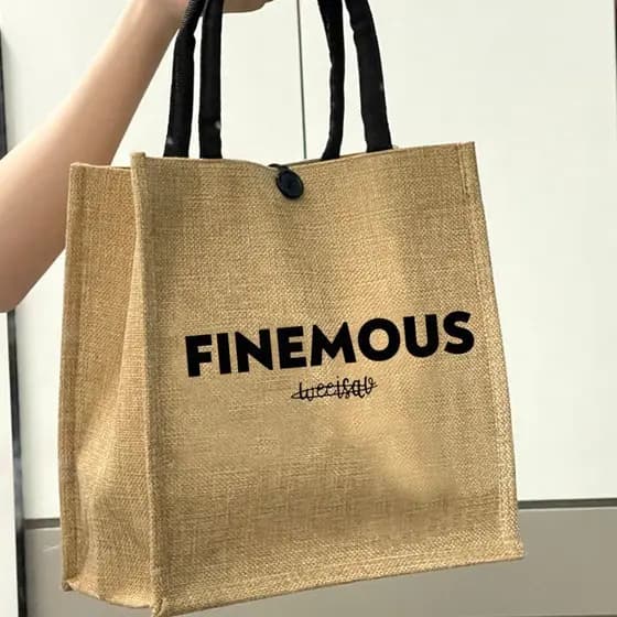 Bolsa de Lona Versátil de Grande Capacidade, Estilo Étnico Retro, Nova Tendência 2025 para Passeios