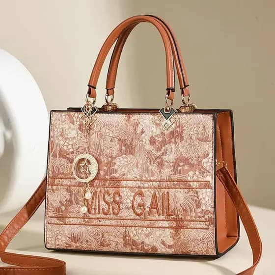 Bolsa feminina bordada 2026, nova bolsa de mão de alta capacidade, moderna e elegante, versátil para usar no ombro ou co