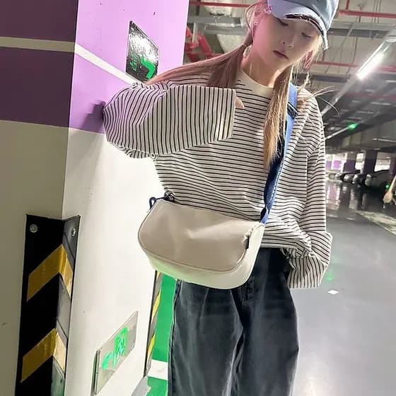 Bolsa de lazer de grande capacidade para esportes ao ar livre, nova bolsa de ombro e transversal da moda 2026, elegante