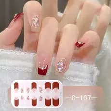 Novos adesivos de unhas clareadores, adesivos de unhas em gel, à prova d'água e de longa duração, adesivos de unhas 5D r