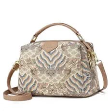 Bolsa estampada, de alta qualidade, grande capacidade, elegante e versátil para mulheres, bolsa pequena quadrada simples