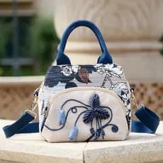 Bolsa de ombro de outono, bolsa de tecido, bolsa leve, bolsa de ombro estilo étnico, bolsa feminina, bolsa transversal,