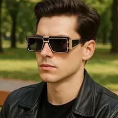 2026 Retro quadrado Hip-Hop óculos de sol feminino futuro sentido europeu americano moda estilo Punk óculos de sol
