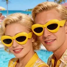 2026 Óculos femininos europeus americanos Anti-ultravioleta lábios engraçados óculos de sol masculinos
