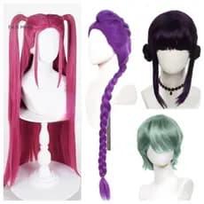 EA & Moda Demon Hunters Mira Rumi Zoey Peruca de Cosplay Cabelo Sintético Longo Resistente ao Calor Acessórios para Fest