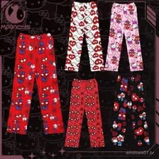 Calças de Pijama Sanrio Hello Kitty 2024, Estilo Kawaii Anime, Calças Casuais para Ar Condicionado ZVVE