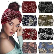 Faixa de Cabelo Elástica Decorativa para Mulheres AUPG