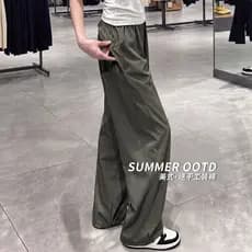 Estilo americano macacão de secagem rápida feminino verão estilo fino 2026 novo estilo solto em linha reta Casual pequen