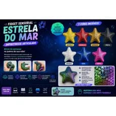 Fidget Sensorial Estrela do Mar – Antiestresse Articulado