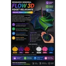 Estrela Fidget 3D - Alívio de Estresse, Design Geométrico e Experiência Sensorial
