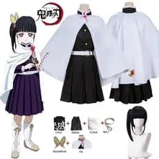 Fantasia de Cosplay Feminina de Halloween do Anime Demon Slayer Kimetsu no Yaiba Kanao Tsuyuri Kanawo Kimono 8AEL