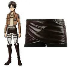 Cosplay de Attack on Titan: Versão de Animação em Quadrinhos do Corpo de Exploração, Saia de Couro Pequena DVSS