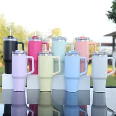 Novo copo portátil para carro, copo para bebidas geladas, mini copo isolado para mulheres, alto valor estético, lindo co