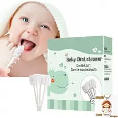 Limpador Bucal Para Bebê 60PCS Descartável Bastão De Limpeza Oral Flexível Escova De Dentes E Cuidados Com A Língua
