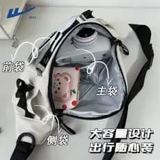 Bolsa de ombro para homens, bolsa transversal esportiva, bolsa de trabalho para estudantes universitárias.