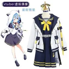 Cosplay do YouTuber Virtual Hoshimati Suisei, Uniforme de Marinheiro, Fantasia de Anime para Role Play