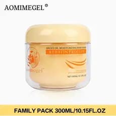 Máscara Capilar Simples e Limpa Aomimegel com Colágeno e Óleo de Argan - Tratamento Suave de Condicionamento Profundo pa