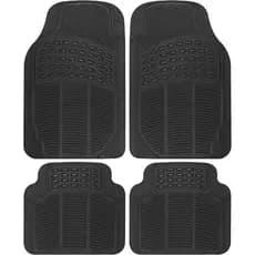 BDKFloorMats, conjunto de 4 tapetes universais para carro, feito de material de borracha durável, com listras antiderrap