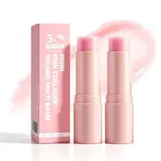 Bálsamo Multiuso em Bastão de Colágeno Rosa PDRN, Booster K-Beauty com Volufiline e NAD+, Cuidado Firmador, Preenchedor